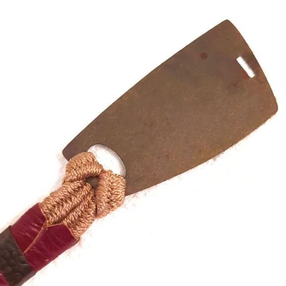 Vintage Metal Leather Stretch Belt - Picture 8 of 11